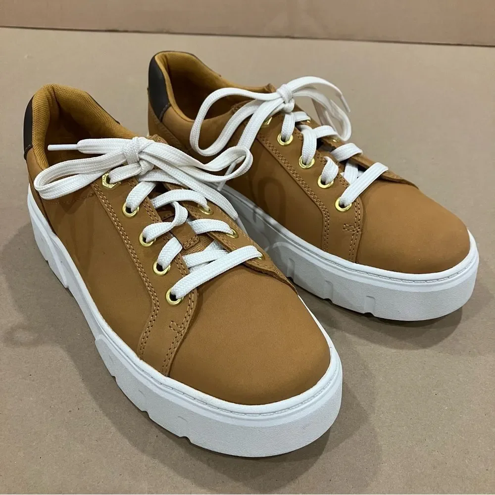 Timberland Laurel Court Ortholite Platform Sneaker Wheat Nubuck Size 8